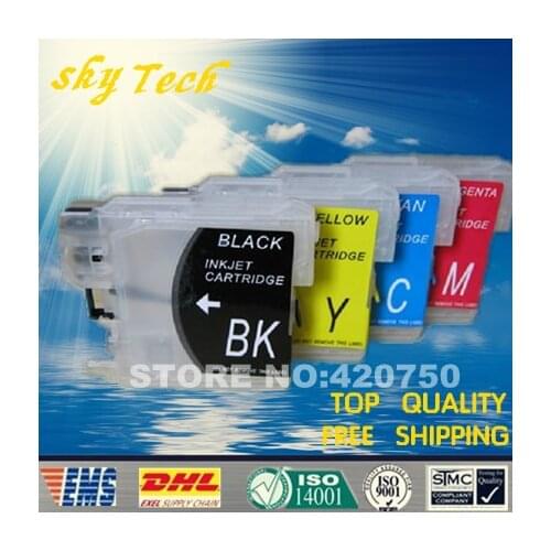 Empty Refillable cartridge suit for Brother LC980 LC990 LC11 LC38 LC61 LC67 LC65 LC1100 ,For MFC-250C/290C,DCP-145C/165C/,etc