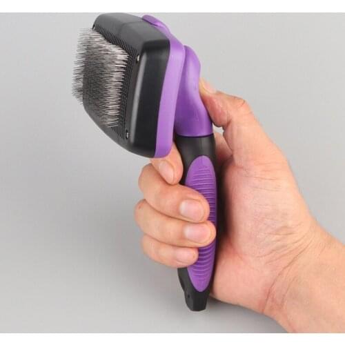 D7YB Cat Brush Deshedding Pet Hair Brush for Shedding and Grooming Pain Free Bristles