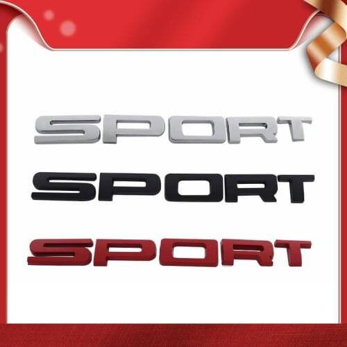 3D SPORT for Compass Patriot Wrangler Grand Cherokee car Hood Fender trunk Rear Bonnet Nameplate Decal Emblem Badge Sticker