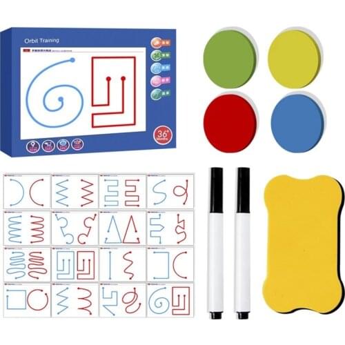 Preschool children left right brain development teaching aids pen orbit training concentration fine action logic educational toy
