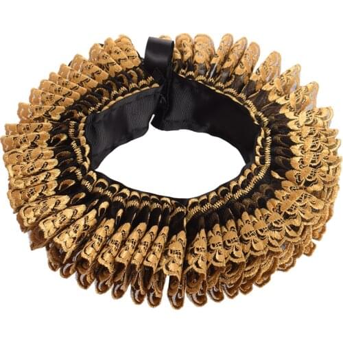 Renaissance Neck Ruff Collar Vintage Novelty Lace Queen Elizabeth Costume Accessory