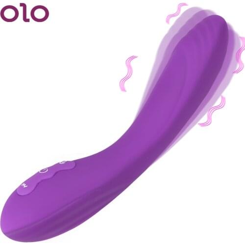 OLO Heating Magic Wand Stick Vibrator Dildo 10 Vibrating Modes For Anal Plug Clitoris Vagina Sex Toys For Women Woman