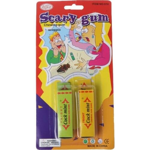 900C 2PCS Cockroach Spider Chewing Gum Joke Shock Startle Toys Novel Toy