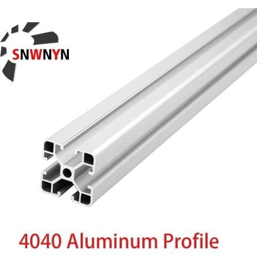 1PC 4040 European Standard Anodized Aluminum Profile Extrusion 100mm-1200mm Length Linear Rail 400 500 1000mm For CNC 3D Printer
