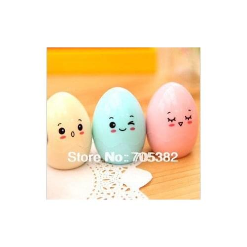 1PCCreative cartoon egg shape Pencil Sharpener,gift stationery supplies(ss-1390)