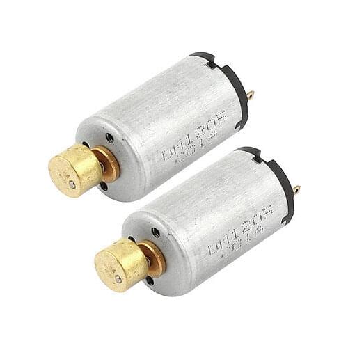 2Pcs DC 6V 2000RPM 1220 Micro Vibration Massage Motor for Electric Toys
