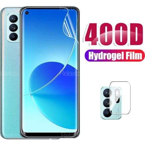 2 in 1 Armor Hydrogel Front Film For Oppo Reno 6Z 6.4" Reno6 6 Z Phone Explosiong-proof Full Cover Screen Protector Camera Glass