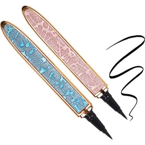 6 Color Magic Self Adhesive Lashes Eyeliner Quick Drying Long Lasting No Glue Non Blooming Eyelashes Sticking Eye liner Pencil
