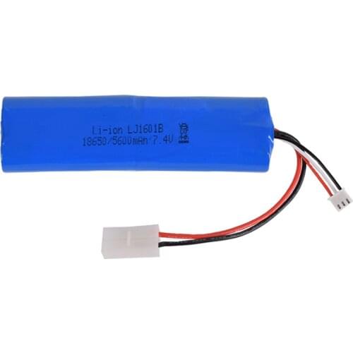7.4V 5600mah 18650 high capacity Lipo Battery L6.2-2P Plug for heng long 3818 3889 3809 Remote Control Tank car truck toy parts