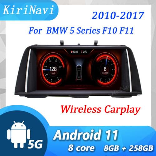 KiriNavi 10.25" Android 10.0 Car Radio Automotivo For BMW 5 Series F10 F11 Car DVD Multimedia Player GPS Navigation 4G 2010-2017