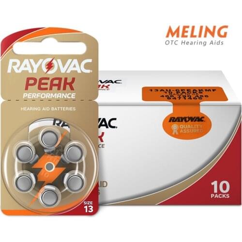 Meling Rayovac Hearing Aid Batteries A13 13A 13 P13 PR48 60 PCS Zinc Air 13/A13