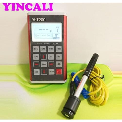 Digital Leeb Hardness Tester YHT200 Metal Shell Portable Hardness Meter Measures Range ( 170~960 ) HLD Memory Max. 600 groups