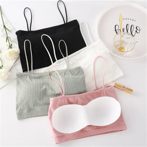 Girls Beauty Back With Padded Gym Sports Crop Tops Female One Size Muliticolors Breathable Sexy Underwear Bra For Women