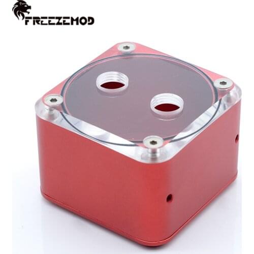 FREEZEMOD FSX-LHJ Square Metal Small Water Tank Computer Water Cooling Water Tank Mini Small Water Tank Metal Material 2020 New