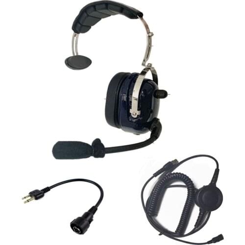 Noise Cancelling Headset For ICOM IC-V80 IC-V85 IC-F3 F4 IC-F20 IC-V82 Two Way Radio