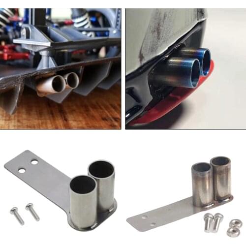 Racing 1/10 RC Car Exhaust Pipe Metal Tail Throat Universal for RC Drifts Car Truck Decoration Upgrades Parts Replacement