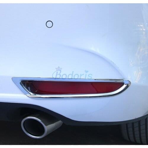 Chrome Decoration Rear Fog Lamp Cover Light Frame Foglight Bumper Panel Trim Car Accessories For Mazda 3 M3 Axela 2020