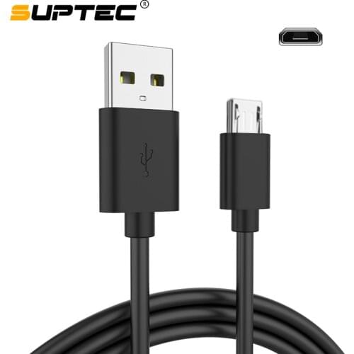 SUPTEC Micro USB Cable 2A Fast Charging USB Data Cable for Samsung Xiaomi Tablet Android Charging Cord Micro Charger Cable 2M