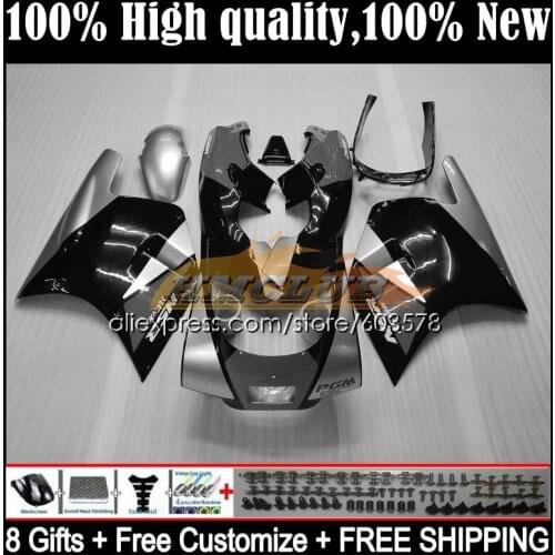 Body For HONDA VFR400 R V4 VFR400R 1989 1990 1991 1992 1993 35CL.103 RVF VFR 400 R RR CC NC30 89 90 91 92 93 Fairing black grey