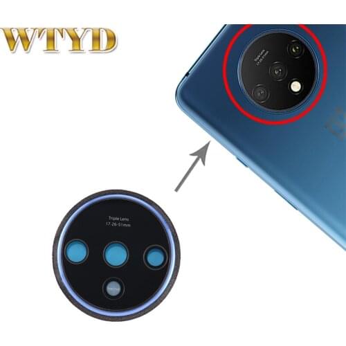 For OnePlus 7T Camera Lens Cover Flex Cable Replacement Part for OnePlus 7T Back Rear Camera Lens Spare Part for OnePlus