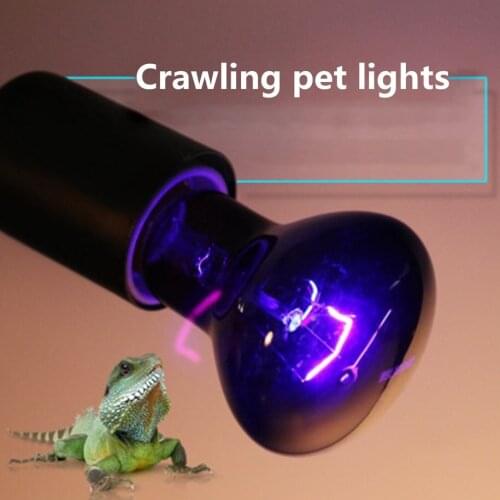 Reptile Night Heating Lamp Bulb Moonlight Night Sleep Warming Lamp for Turtle Lizard Snake Reptile Amphibian Pets