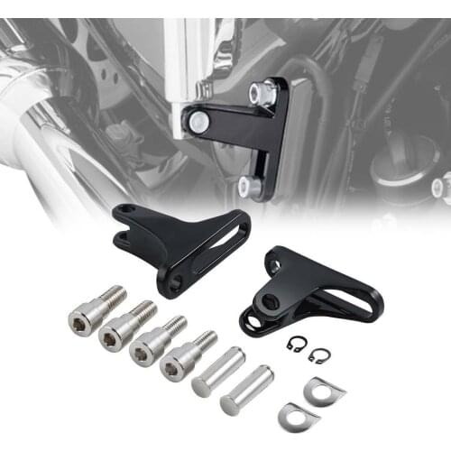 Motorcycle Rear Passenger Mini FootPegs Footboard Mounts For Harley Touring Model 1993-2020