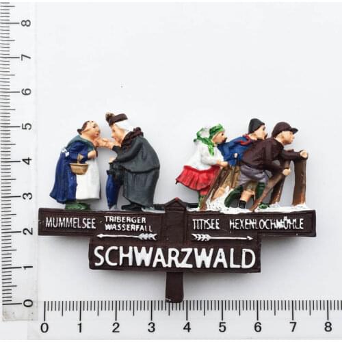 Germany Black Forest Travel Souvenir Creative Folk Custom Three-dimensional Crafts Magnetic Sticker Fridge Magnet