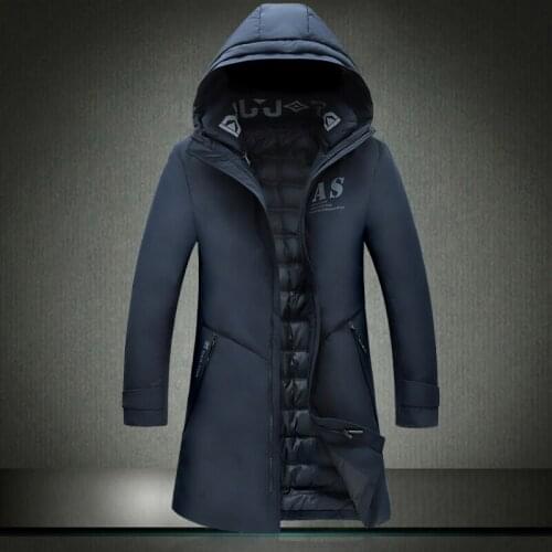 Hooded 2020 New Mens Winter Down Men Long Parka Jacket Thick Hat Coat Mans Warm Clothes 9919
