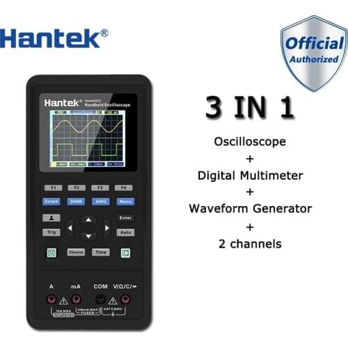 Hantek Handheld Oscilloscop 2C42 2C72 2D42 2D72 Digital Multimeter Waveform Generator 3in1 USB 2 Channels Osciloscope Portable