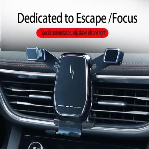 Suitable for new Ford Escape2019-2020 Focus2018-2020 special mobile phone holder for car special car Adjustable ABS bracket