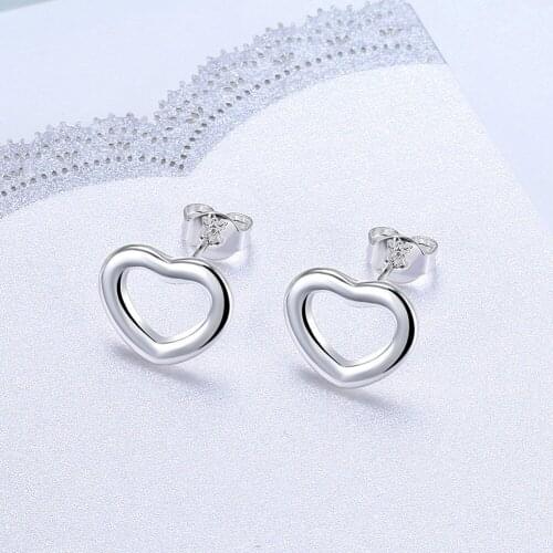 Romantic 925 Sterling Silver Earrings For Women Lady Trendy Jewelry Gift