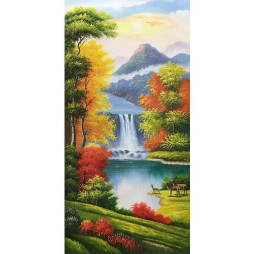 100%HandPainted High Quality Oil Painting on Canvas European-style landscape Canvas Painting Wall Art Picture for HomeDecoration