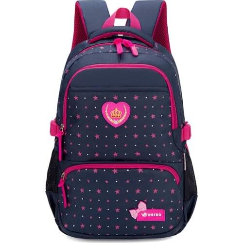 ZHIERNA Primary school bag Students pack Girls Backpack Boys Double Shoulder Bag High Quality Nylon Pack Cute For 1-5 Grade