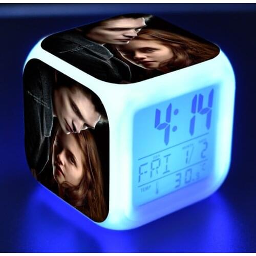 Twilight Kids Toys Led reloj despertador digital alarm clock Cartoon Alarm Clockelectronic wake up light table reveil wekker