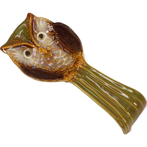 Table Decoration Ceramic Crafts Cooking Utensils Spoon Rest 24.5*10.5cm Home Restaurant Accessories Cute 300g Kitchen Tool