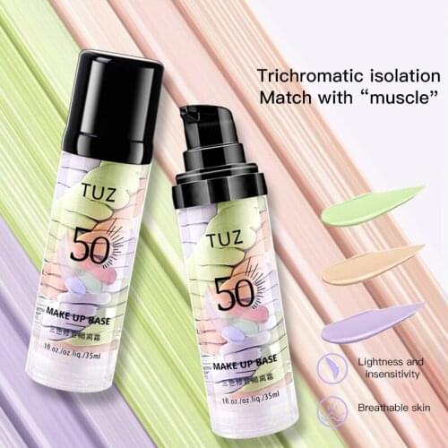 3-color Repair Isolation Cream Concealer Base Makeup Primer Light And Thin Moisturizing Skin Isolation Cream 35ml TSLM1