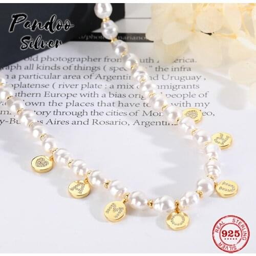 High Quality S925 Sterling Silver Jewelry 1:1 Copy,Yellow Silver AMOUR Adjustable Necklace With Pearls For Women Party GiFT