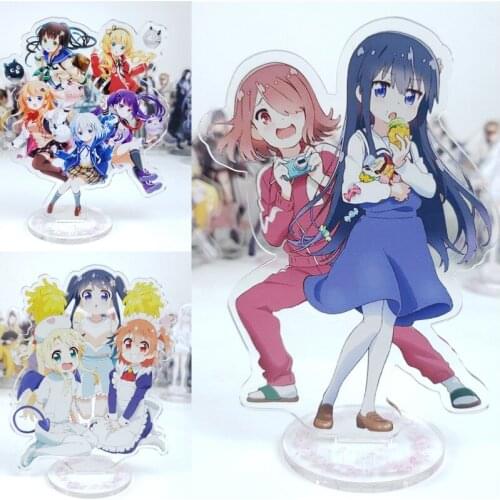 1pcs Cute Cartoon Anime Watashi ni Tenshi ga Maiorita! Printed Acrylic Stand Figure Cosplay Accessories Decor Women Men Gift