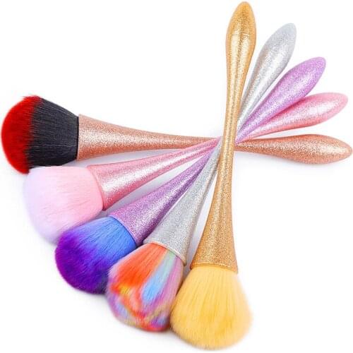 1pcs Super Soft Hair Manicure Pedicure Brush Nail Cleaning Tools Remove Dust Makeup Brushes Nail Care Accessories Supplies