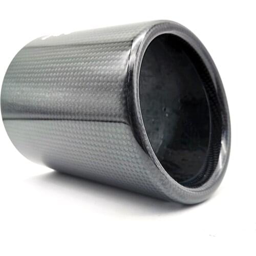 1 PIECE Universal Carbon Fiber Exhaust Pipe Cover Car Muffler Tip Case Sleeve 101mm
