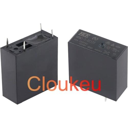100Pcs Relay HRM3-S-DC5V 12V 24V 10A 4pin HF36F-S