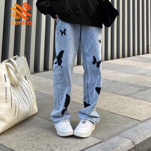 COYOTES Women's Loose Jeans