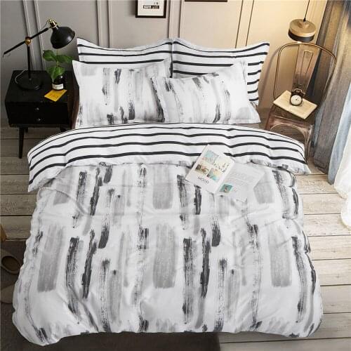 Floral Print Duvet Cover With Pillowcase 240x220 King Size Nordic Luxury Bedding Sets Home Simple Style Quilt Covers