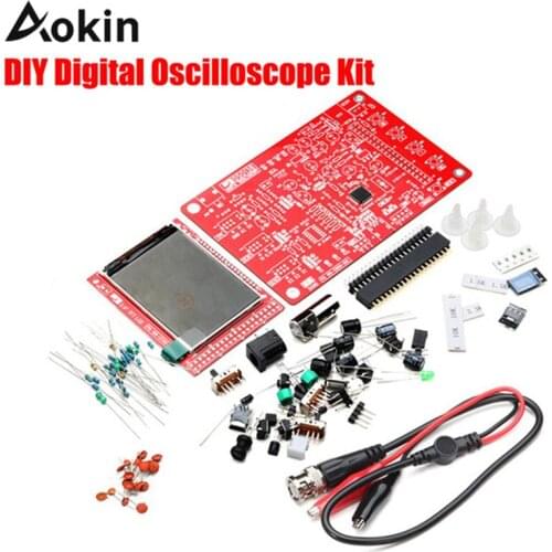 DSO138 2.4" TFT Handheld Pocket-size Digital Oscilloscope Kit DIY Parts SMD Soldered Electronic Learning Set