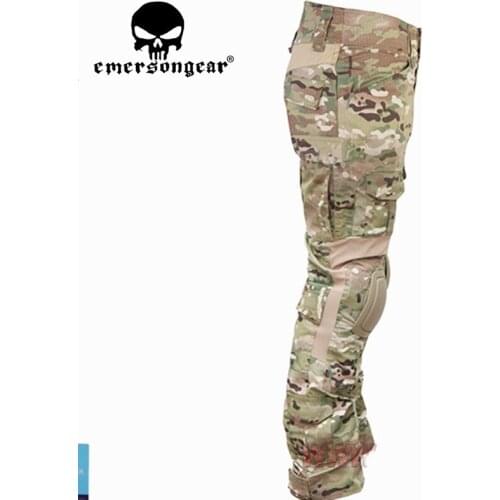 Emerson Tactical version Combat Tactical Pants Airsoft combat uniform Emerson Tactical version Knee Pads Multicam