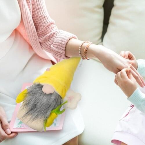 Mothers Day Gnomes toy Gift Home Decoration Spring Flowers Dwarf Gnome plush toy Decoration For children Toy