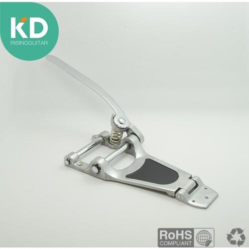 Chrome Tremolo Vibrato Bridge Tailpiece Hollow Semi-Hollow body Archtop Guitar Bridge Aluminum material with Chrome coating