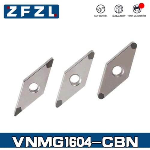 1PC VNMG CBN Tools Turning VNMG160404 2T VNMG160408 2T Cubic Boron Nitride CBN inser for cutting hardened steel