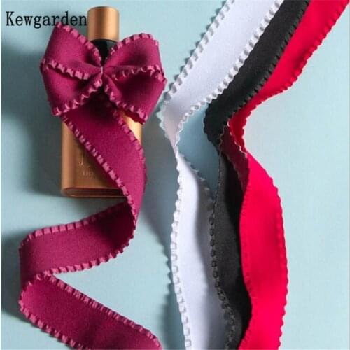 Kewgarden DIY Bow Hairpin Accessories Handmade Sewing Tape 1" 1.5" 5/8" 16mm 25mm 38mm Ruffle Ribbon 10 Yards