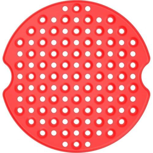 Practical Air Frying Liner Perforated Non-Stick Silicone Bread Pastry Steaming Basket Mat for Kitchen Steaming Basket Mat